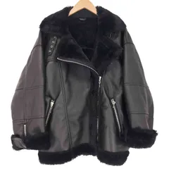 ジュエティ jouetie フェイクレザー エコムートンライダース ジャケット レディース JPN：M 