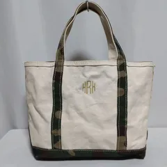 L.L.Bean エルエルビーン キャンバス トートバッグ 生成り×迷彩