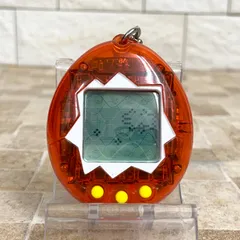 海で発見‼︎たまごっち うみっち クリアオレンジ  透明 こはく 琥珀 スケルトン 本体 BANDAI バンダイ 平成レトロ 希少 レア