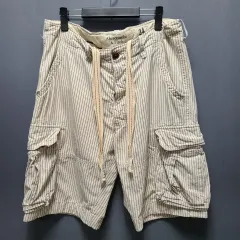 アバクロンビー ストライプ カーゴハーフパンツ メンズ 34インチ ㅡ0721