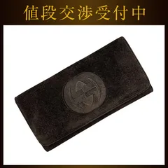 グッチ 二つ折り 長財布 ブラウン インターロッキング 035 0959