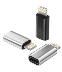 Typec Lightning 変換アダプタ(3個セット)タイプc メス ライトニング オス プラグ アダプター usb c 充電器 コネクタ Thunderbolt 4 たいぷc ケーブル アップル スマホ あだぷたー スマートフォン 変換器対応A ...