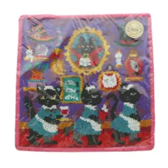 フェイラー FEILER ラブラリーバイフェイラー LOVERARY BY FEILER ミステリーネコホテル タオルハンカチ 猫柄 ハロウィン 紫 マルチカラー /MI ■OS ■SH