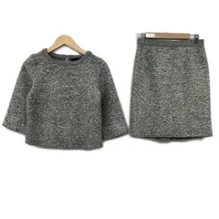 UNTITLED(アンタイトル) スカートセットアップ レディース美品  - グレー×白