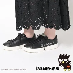 【バッドばつ丸】サンリオキャラクターズ　1501　ブラック/ブラック　 ビッグロゴスニーカー　22.5～25.5cm 【正規ライセンス商品】のサムネイル