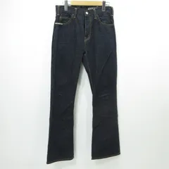 【三重本店】 中古 HYSTERIC GLAMOUR | ヒステリックグラマー フレア デニムパンツ スタッズ 02213AP22 ネイビー サイズ：28 【107】