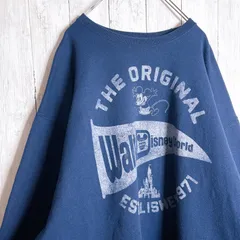 【入手困難】00s Disney Vintage ネイビー ミッキー スウェット トレーナー #16
