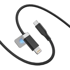 Magtameライトニングケーブルusb-c 磁石吸着 壁面に固定機能 タイプcライトニング_ケーブル 金属プレート2個入り 3A急速充電 MFi認証 lightning usb-c 配線落下防止 iPhone14/13/12/11/X/Pro Ma ...