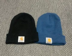 Carhartt カーハート ビーニー ブルー ブラック 2個まとめ
