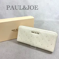 未使用 PAUL＆JOE ラウンド ファスナー 長財布 PJA-W1071 ロング ウォレット  ホワイト 箱付き レディース 鞄 _201067のサムネイル
