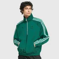 【送料無料・匿名配送】adidas Originals アディダス オリジナルス リヴァプール 25/26 Terrace Icon ハーフジップ ジャケット 緑 シーグリーン 新品 正規品 並行輸入 日本未発売