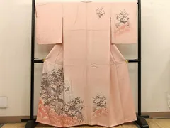平和屋着物■訪問着　菊花文　暈し染め　金彩　正絹　逸品　BAAW6440mz