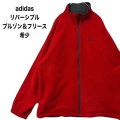 90s  adidas  アディダス リバーシブル ナイロンジャケット フリースジャケット M