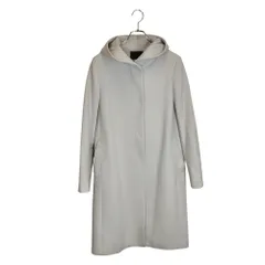 ICB アイシービー HOODED COAT フード付き コート 241-5 42 ホワイト系 レディース