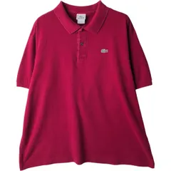 古着 ビッグサイズ ラコステ LACOSTE DESIGNED IN FRANCE 半袖 ポロシャツ 9 メンズXXXL相当/eaa615185