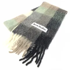 【倉吉店】 中古 ACNE STUDIOS | アクネストゥディオズ マフラー モヘアチェックスカーフ マルチカラー 【136】