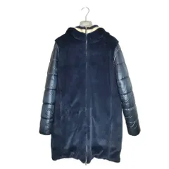 HERNO ヘルノ GIRLS Fur Coat ファーコート ブルゾン GC0030G-12017-9200 14A ネイビー レディースのサムネイル