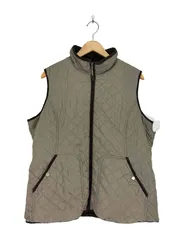 ユーズドフルギ USED古着 WEATHER PROOF キルティングジップアップ裏地フリースベスト メンズ  1X