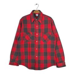 RRL バッファローチェック ネルシャツ 赤黒 ベッカム デップ