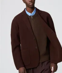 新品 UNIQLO U ダークブラウン ジャケット