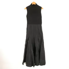 美品 SNIDEL スナイデル ニットドッキングコットンワンピース 1点 00 綿他 ノースリーブ ロング レディース AO3642A85 