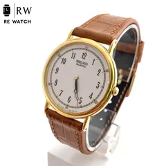 【中古】SEIKO 7N00-8A00 クォーツ 腕時計 ホワイト/ゴールド