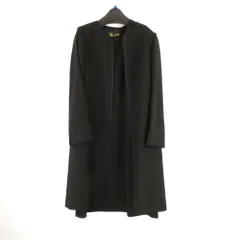 美品 TOKYO SOIR 東京ソワール 6503631 ニューベーシックスタイル ノーカラージャケット ロングワンピース 2点 13号 ポリエステル100% セット ブラックフォーマル アンサンブル レディース AU3899B16 