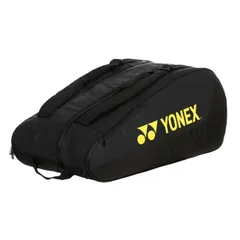 【１２本収納】ヨネックス(YONEX) TEAM チーム ラケットバッグ 12PCS テニスバッグ BA425212EX-400 ブラック×イエロー(26y1m)(040049761)