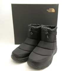 美品 THE NORTH FACE ノースフェイス NF52280 Nuptse Bootie WP Logo Short ヌプシ ショートブーツ 1点 26cm 合成繊維 ゴム底 ブーティー ロゴ シューズ 靴 兼用 AU3983 