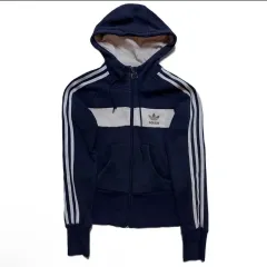 アディダス バイカラー ジップアップ フーディー