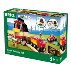 新品 BRIO (ブリオ) ファームレールセット 33719対象年齢 3歳~ 【おもちゃ 玩具 木製おもちゃ 木製レールセット プレゼント（誕生日/クリスマス）】