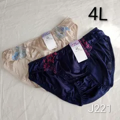 (J221)【4L】2着 レディースショーツ まとめ売り 3XL パンツ 下着
