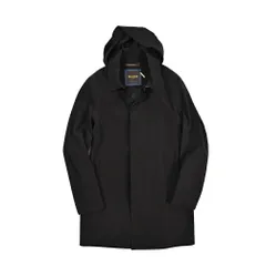 MOORER ムーレー / AGNONE-GS ステンカラーコート 着脱可能フード付 春夏秋 メンズ ライトアウター 防水透湿 高機能ストレッチナイロン ブラック イタリア製 436059のサムネイル