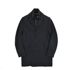 MOORER ムーレー / GIROLAMO-KN チェスターコート 着脱可能フロントライナー付き 春夏秋 メンズ ライトアウター 撥水透湿 2軸方向ストレッチナイロン ネイビー イタリア製 436054のサムネイル
