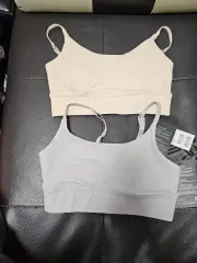 XEXYMIX ゼクシィミックス スポーツブラ ベージュ/グレー 2個 S スポーツブラ パッド なし 商品