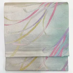 ［7015］袋帯 飾り紐文 ぼかし 六通 正絹 着物 フォーマル