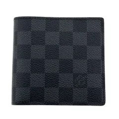 LOUIS VUITTON ルイ・ヴィトン ポルトフォイユ マルコ NM 二つ折り財布 N62664 メンズ ダミエグラフィットキャンバス グレー 中古