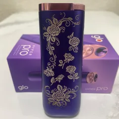 バラ デザイン glo HYPER pro グロー ハイパー プロ パープル サファイア 紫 ピンク 薔薇 ローズ レーザー加工 両面加工 新品 未使用 送料無料 オリジナル カスタム