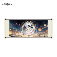 原神・公式　巻き絵（如果在冬夜，一個旅人）シハク　B1のサムネイル