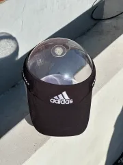 F アディダス ゴルフ ブラック サンキャップ サンバイザー 帽子