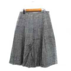 エムズグレイシー M'S GRACY フレア スカート ロング シンプル 40 ブラック 黒 /KT4