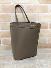 【中古】 CHRISTIAN VILLA クリスチャンヴィラ ラインスタッズバケツワンショルトートバッグ モカ  111448403