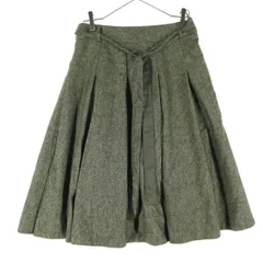 K.T KIYOKO TAKASE ケーティーキヨコタカセ 日本製 ミモレ丈 プリーツスカート 11 グレー レディース 古着