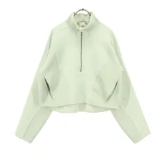 lululemon ルルレモン ワンポイントロゴ 長袖 ナイロンジャケット S ホワイト プルオーバー レディース 古着