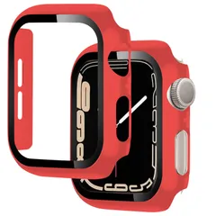 【数量限定】PC素材 保護ケース カバー 専用 ガラスフィルム一体型 アップルウォッチ 全面保護 対応 二重構造 40mm 防塵 SE3/SE2/SE/6/5/4 日本旭硝子材 Series キズ防止 ケース 軽量(Series Watch SE3/SE2/S