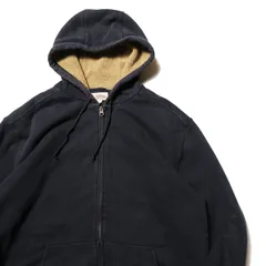 00's 10's LLビーン フリースライニング フルジップ スエット パーカー 黒 L TALL ブラック カタディン アイアン ワークス フード L.L.Bean アメリカ古着 USED ビンテージ ヴィンテージ