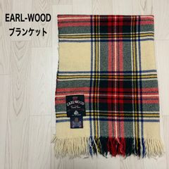 Burkraft イングランド製 タータンチェック ラムウール ブランケット 