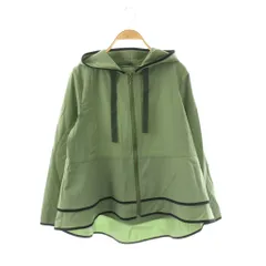 ノアジェ noa-ge ジップアップジャケット パーカー M ライトグリーン ブラック /DO ■GY60