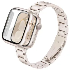 【特価商品】4-スターライト 5 5 6 6 SE SE2 SE2 SE3 SE3 applewatch ベルトレディース対応 バンドカバー、おしゃれアップルウォッチ Watch Apple ステンレス 細身 SE、高級 4 Series 40mm ケース バ
