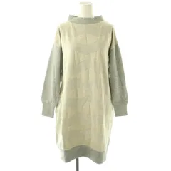 ドットアンドストライプス チャイルドウーマン Dot＆Stripes CHILDWOMAN ワンピース 長袖 膝丈 F グレー /NR ■ECC001